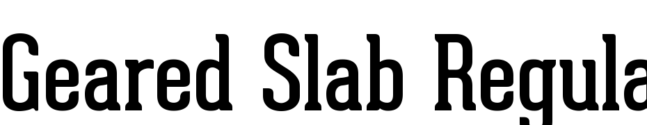 Geared Slab Regular Yazı tipi ücretsiz indir